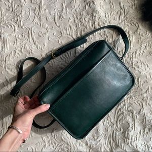Vintage 1980s Coach Sutton bag in bottle green USA
